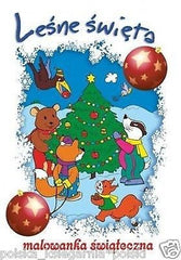 LESNE SWIETA MALOWANKA SWIATECZNA BOZE NARODZENIE zagadki POLISH BOOK *JBook