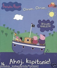 SWINKA PEPPA AHOJ KAPITANIE nr 14 dla dzieci zadania i naklejki  *T *JBook