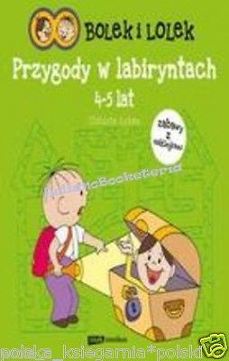 BOLEK I LOLEK W LABIRYNTACH naklejki po polsku POLISH polska ksiazka NOWA new