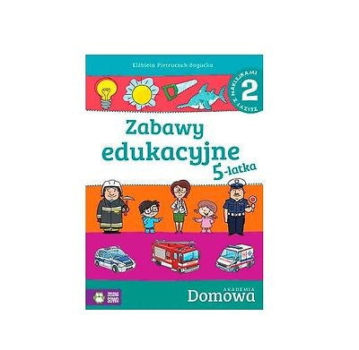 ZABAWY EDUKACYJNE 5-LATKA zeszyt 2 Polish book polska ksiegarnia *T *JBook