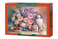 Puzzle 1500 SUMMERTIME TRISHA HARDWICK jigsaw KWIATY W WAZONIE CASTORLAND *JBook