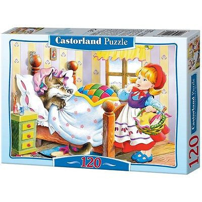 PUZZLE 120 LITTLE RED RIDING jigsaw CZERWONY KAPTUREK CASTORLAND *JBook