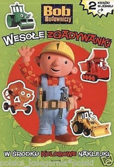 BOB BUDOWNICZY WESOLE ZGADYWANKI OBRAZKI 2 w 1 naklejki POLISH BOOK *T *JBook