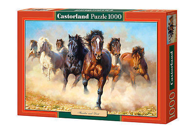 Puzzle 1000 COPY OF THUNDER AND DUST jigsaw BIEGNACE KONIE CASTORLAND *JBook