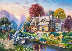 Puzzle 3000 JESIEN DOMEK jigsaw AUTUMN SCENERY  NEW  CASTORLAND *JBook