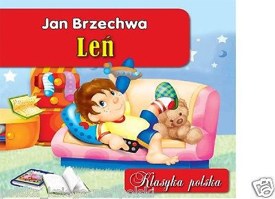 LEN leń Jan Brzechwa kartonowa wierszyki po polsku POLISH polska ksiazka NOWA JB