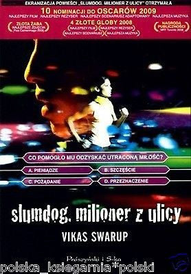 Vikas Swarup SLUMDOD MILIONER Z ULICY trudnosci zycie  polska ksiazka *JBook