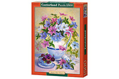 Puzzle 1500 CLEMATIS TRISHA HARDWICK jigsaw KWIATY CASTORLAND *JBook