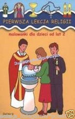 PIERWSZA LEKCJA RELIGII malowanki 2l. malowanka kolorowanka POLISH ksiazka NOWA