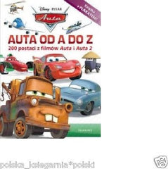 AUTA OD A DO Z CARS Disney 200 postaci + plakat POLISH BOOK  *JBook