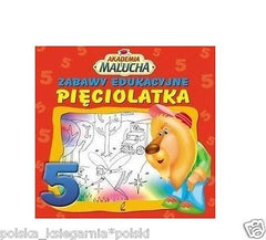 ZABAWY EDUKACYJNE PIĘCIOLATKA seria AKADEMIA MALUCHA polska ksiegarnia *JBook