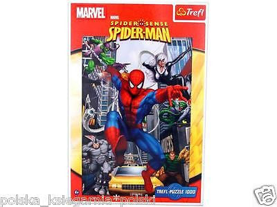 PUZZLE jigsaw 1000 SPIDERMAN POSCIG W NOWYM JORKU NEW YORK TREFL NEW YORK *JBook