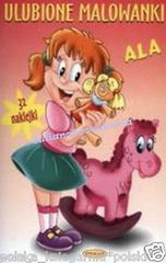 ULUBIONE MALOWANKI ALA malowanka kolorowanka po polsku POLISH ksiazka NOWA