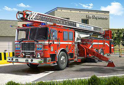 Jigsaw Puzzle 260 FIRE ENGINE jigsaw STRAZ POZARNA CASTORLAND *JBook