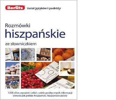 ROZMOWKI HISZPANSKIE ZE SLOWNICZKIEM kieszonkowe Berlitz 2015 POLISH BOOK *JBook