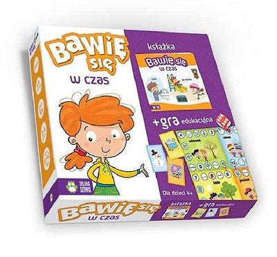 GRA EDUKACYJNA BAWIE SIE W CZAS wiek 4-6 lat super prezent ZIELONA SOWA *JBooks
