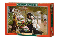Puzzle 1000 KWIATY W PARYZU  jigsaw FLOWER STAND PARIS CASTORLAND *JBook
