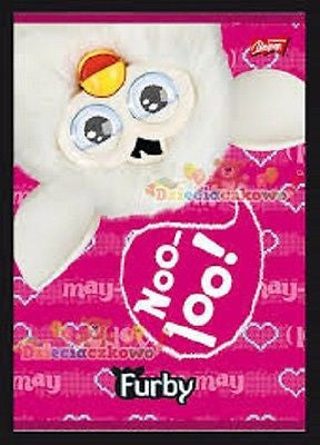 ZESZYT ROZOWY w 3 linie BIALY FURBY  16 stron polska ksiegarnia wys 24h *JBooks