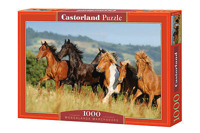 Puzzle 1000 GALOPUJACE KONIE  jigsaw MANGALARGA MARCHADORS CASTORLAND *JBook