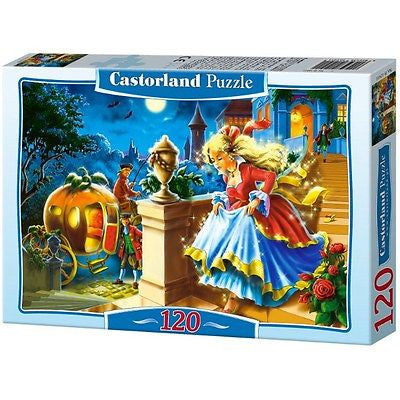 PUZZLE 120 CINDERELLA jigsaw UCIECZKA KOPCIUSZKA CASTORLAND *JBook