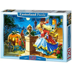 PUZZLE 120 CINDERELLA jigsaw UCIECZKA KOPCIUSZKA CASTORLAND *JBook