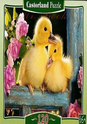 PUZZLE 120 TWO DUCKLINGS jigsaw DWA KACZATKA CASTORLAND  *JBook