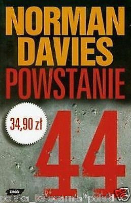 Norman Davies POWSTANIE '44 warszawskie getto Zydzi WWII II wojna POLISH *JBooks