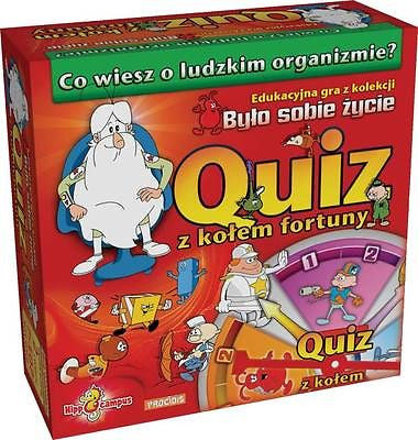 Bylo Sobie Zycie QUIZ Z KOLEM FORTUNY gra planszowa dla dzieci wiek 7+ *JBook‏