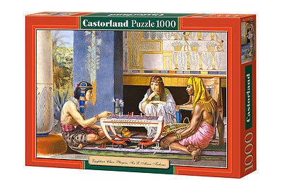 Puzzle 1000 SZACHY EGIPCJANIE jigsaw EGYPTIAN CHESS PLAYER CASTORLAND *JBook