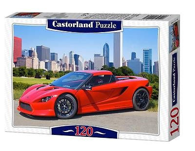 PUZZLE 120  K-1 ATTACK red car jigsaw SPORTOWE AUTO CASTORLAND *JBook