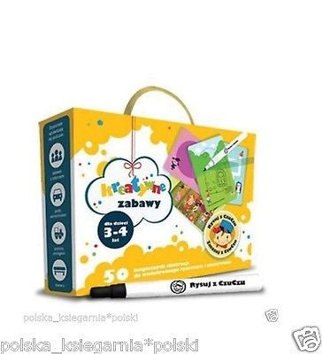 KREATYWNE ZABAWY DLA DZIECI 3-4 LATA RYSUJ Z CZUCZU POLISH BOOK *JBOOK