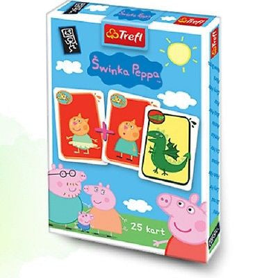 KARTY SWINKA PEPPA GRA PIOTRUS 25 cards PEPPA PIG age wiek 3+ TREFL *JBook