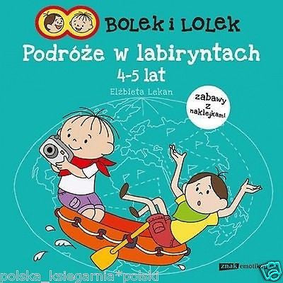 BOLEK I LOLEK PODROZE W LABIRYNTACH naklejki po polsku polska ksiegarnia *JBook