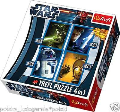 PUZZLE 4w1 CLONE WARS STAR Gwiezdne Wojny *Klonow dispatch 24h wys. 24h *JBook