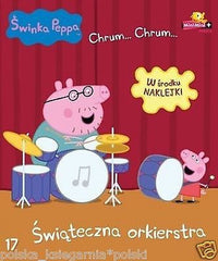 SWINKA PEPPA SWIATECZNA ORKIESTRA dla dzieci zadania i naklejki  *T *JBook