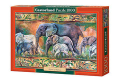 Puzzle 1000 PARADA SLONI jigsaw PARADE OF ELEPHANTS  NEW CASTORLAND *JBook