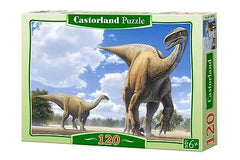 Puzzle 120 DINOZAURY  jigsaw PLATEOSAURUS DESIERT NEW CASTORLAND *JBook