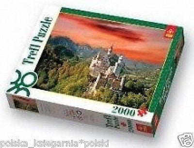 Puzzle 2000 ZAMEK NEUSCHWANSTEIN castle jigsaw NEW NOWE TREFL *JBook