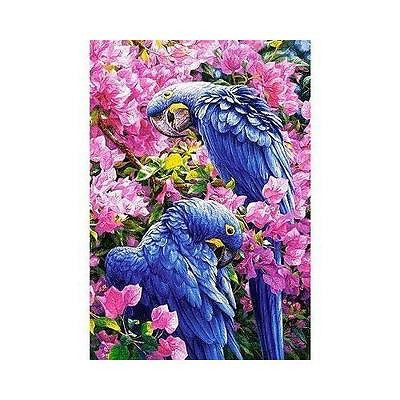 Puzzle 1000 BLUE PARROTS jigsaw NIEBIESKIE PAPUGI CASTORLAND *JBook