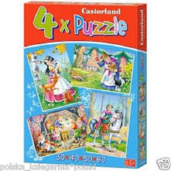 PUZZLE 4 in w 1 SNIEZKA wiek age 4+ SNOW WHITE Castorland NEW jigsaw *T *JBook