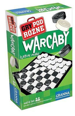 GRA PLANSZOWA WARCABY wiek age 6+ lat BOARD GAME super prezent! GRANNA *JBook