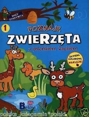 Polish Book POZNAJE ZWIERZETA Z JELONKIEM JACKIEM wys. 24h! CWICZENIA *JBook