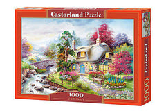 Puzzle 1000 COTTAGE jigsaw CHATKA NA WSI MOSTEK STRUMYK CASTORLAND *T *JBook