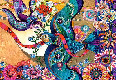 Puzzle 3000 KOLOROWY PTAK JOUNTY SPRING wysylka 24h CASTORLAND jigsaw NEW *JBook