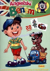 ANGIELSKI Z BENEM KOLOROWANKA EDUKACYJNA Z NAKLEJKAMI polska ksiegarnia *JBOOK