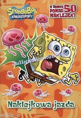 SPONGE BOB KANCIASTOPORTY: NAKLEJKOWA JAZDA  * polski POLISH BOOK *JBook