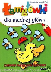 Lamiglowki dla madrej glowki Zeszyt 4 4 5 6 7 lat polska ksiegarnia *T *JBOOK