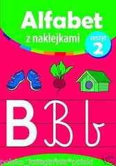 ALFABET Z NAKLEJKAMI ZESZYT 2 dla dzieci POLISH BOOK  *JBook