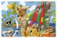 Puzzle 100 PIRACI i MAPA DO SKARBU jigsaw *pirates treasure map  *T  *JBook