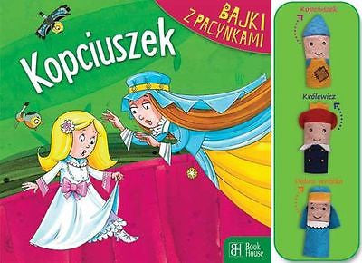 POLISH book BAJKI Z PACYNKAMI KOPCIUSZEK TWARDA pacynki finger puppet *JBook